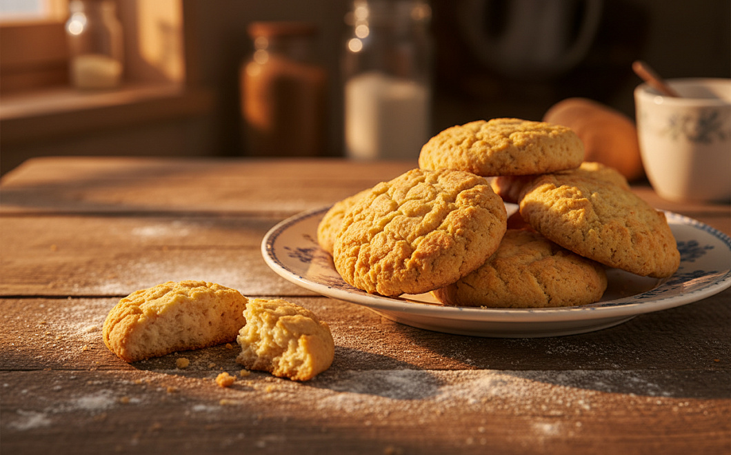 Рецепт деревенского творожного печенья без яиц с хрустящей корочкой