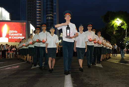 Более 120 тысяч человек приняли участие в акции «Свеча памяти» в Краснодарском крае